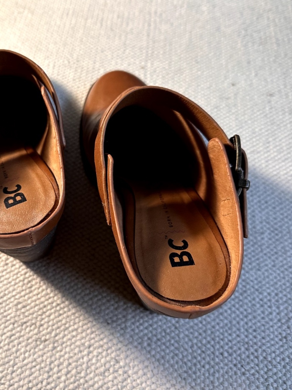 BC Born in California Vegan Heeled Slip-ons with Buckle - Picture 4 of 6